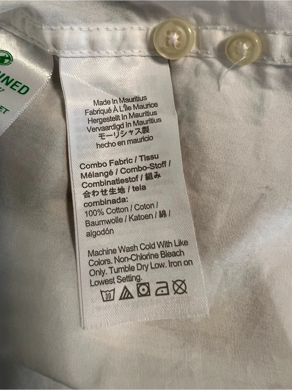 J Crew White Secret Shirting Wash Slim  Untucked Poplin Shirt BJ744 NWOT S #2621
